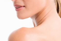 The side of a woman's face after having masseter botox treatment here at Medi Aesthetics, Clapham Common